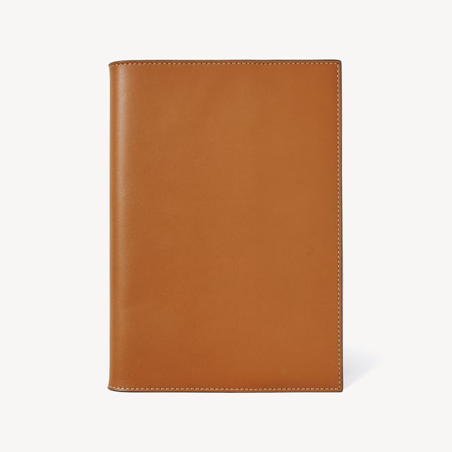 A5 Refillable Luxury Journal Smooth Tan with Soft Suede Lining