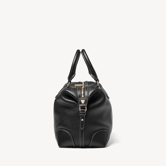 Hudson Midi Black Milled Pebble
