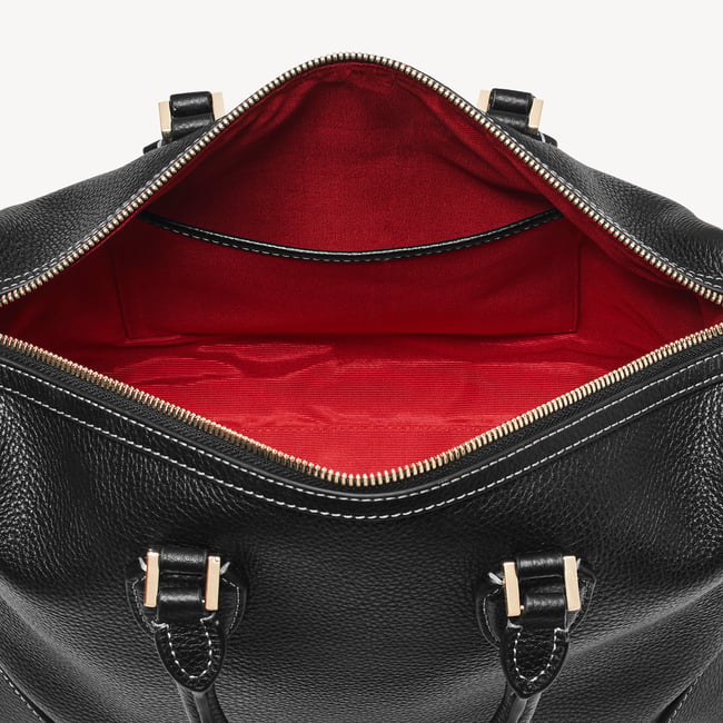Hudson Midi Black Milled Pebble
