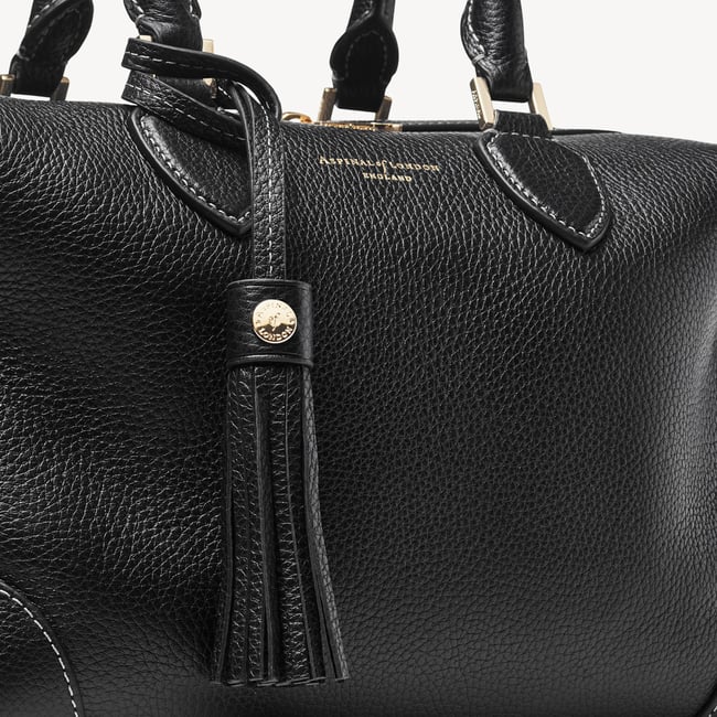 Hudson Midi Black Milled Pebble