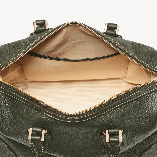 Hudson Midi Forest Green Milled Pebble