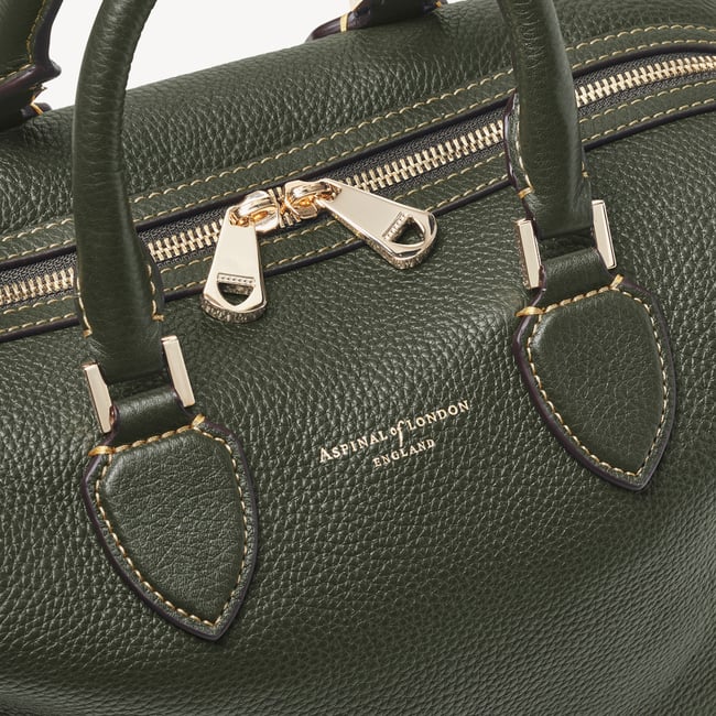 Hudson Midi Forest Green Milled Pebble