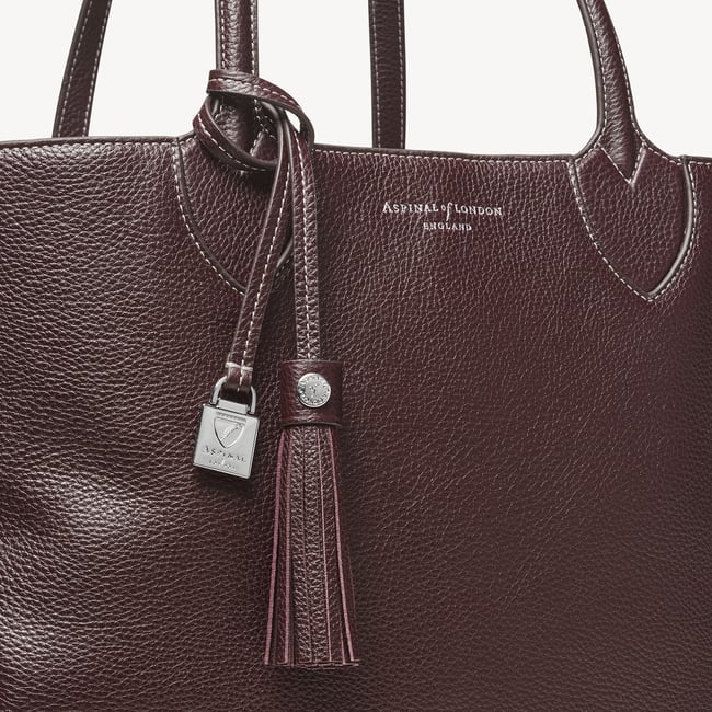 Hudson Tote Wine Milled Pebble