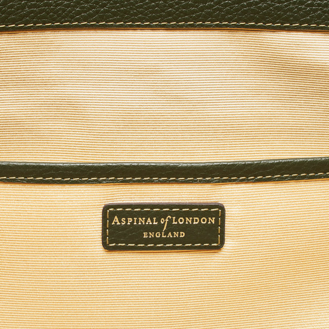 Hudson Tote Forest Green Milled Pebble
