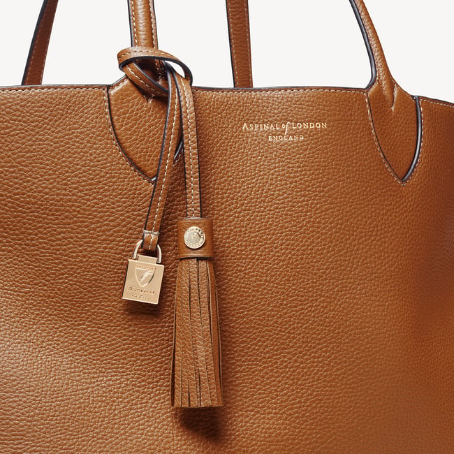 Hudson Tote Tan Milled Pebble