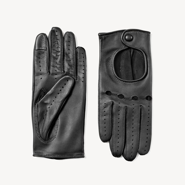 Women's Driving Gloves Black Nappa