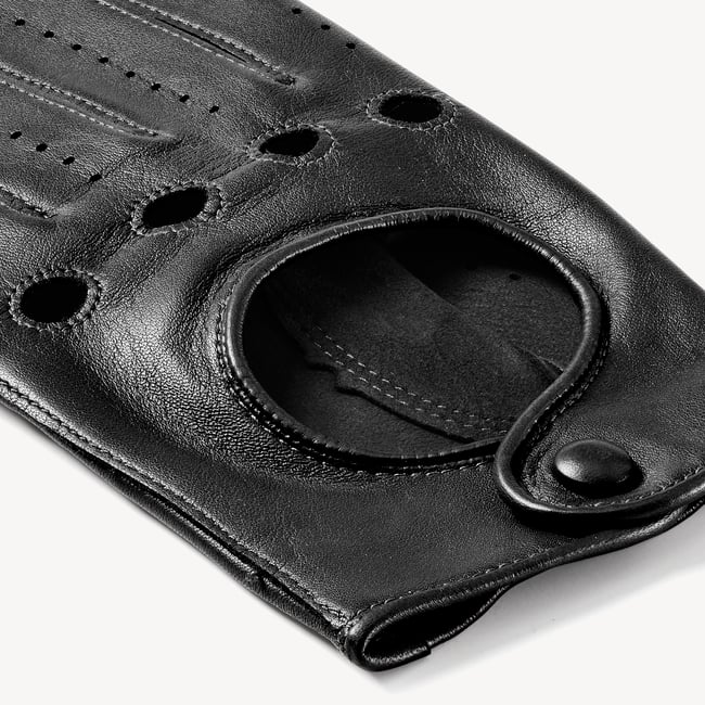 Men's Driving Gloves Black Nappa