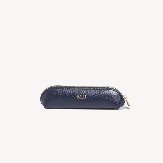 Baby Pen Case Navy Pebble