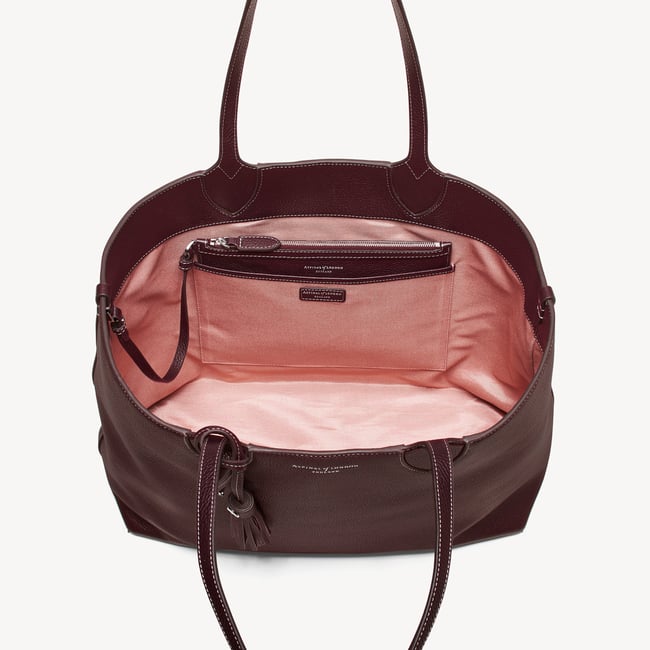 Hudson Tote Wine Milled Pebble