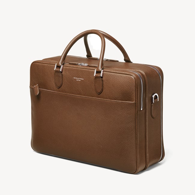 48 Hour Mount Street Travel Bag Tobacco Pebble