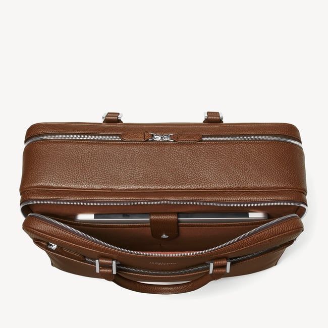 48 Hour Mount Street Travel Bag Tobacco Pebble