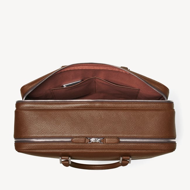 48 Hour Mount Street Travel Bag Tobacco Pebble