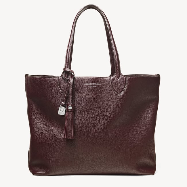 Hudson Tote Wine Milled Pebble