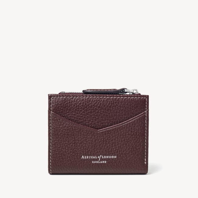 Hudson Multi-Use Pocket Wallet Wine Milled Pebble