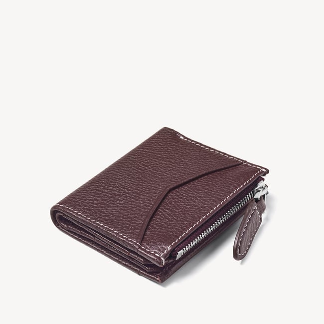 Hudson Multi-Use Pocket Wallet Wine Milled Pebble