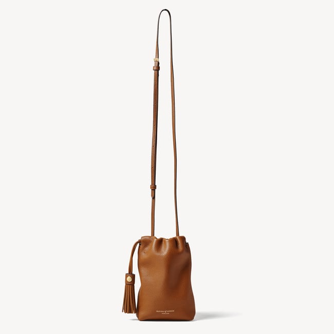 Soho Crossbody Pouch Tan Milled Pebble