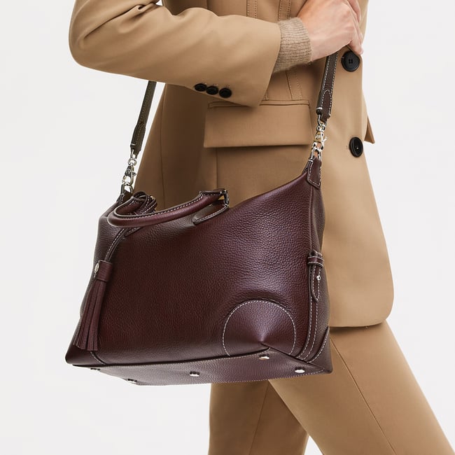 Hudson Midi Wine Milled Pebble