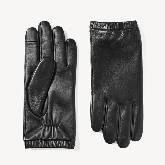 Men's Weekend Leather Gloves Black Nappa