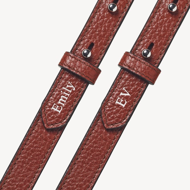 Camera Crossbody Merlot Pebble