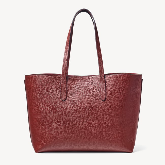 East West Tote Merlot Pebble