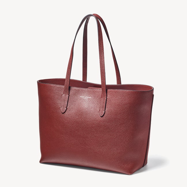 East West Tote Merlot Pebble