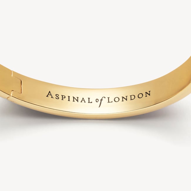 Thin Enamel Bangle Cardinal Red Enamel & 18ct Gold Plated