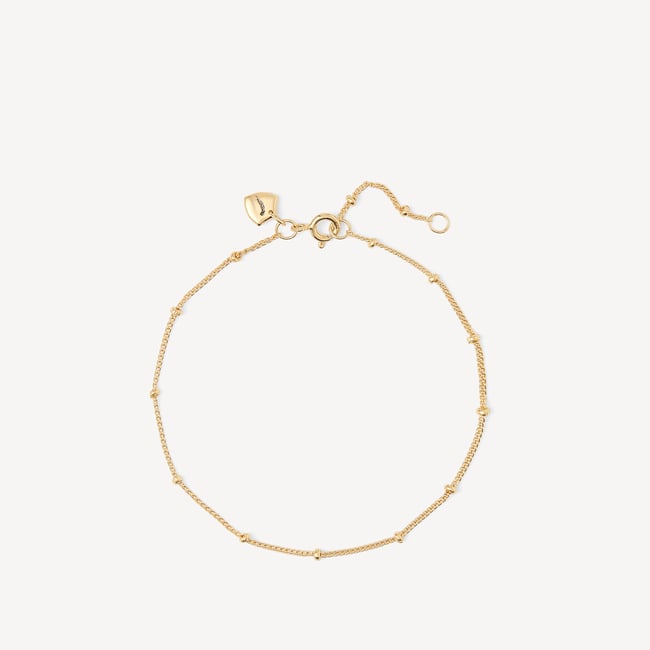 Beaded Bracelet 18ct Gold Vermeil