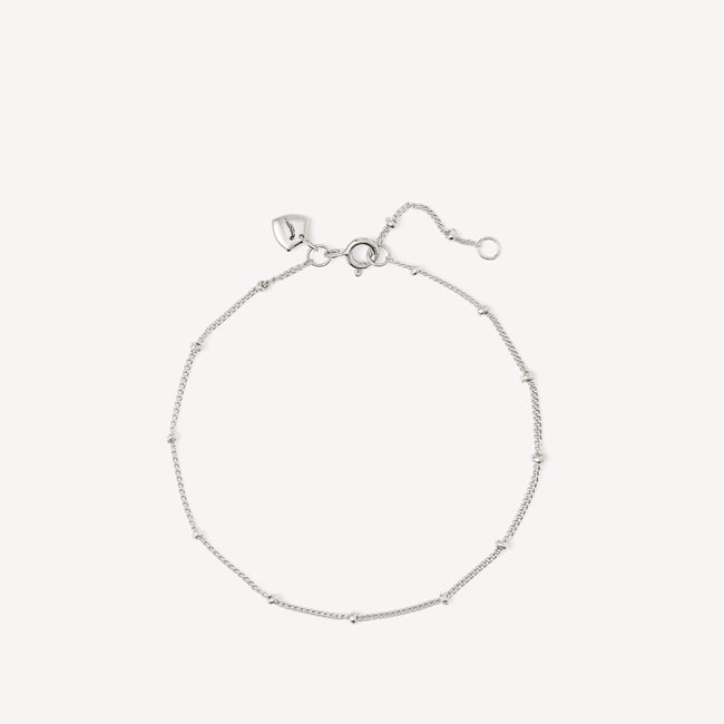 Beaded Bracelet Sterling Silver 925