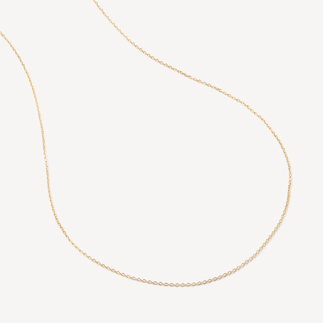 16-inch Cable Chain Necklace 18ct Gold Vermeil