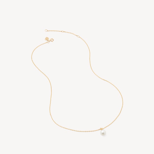 Pearl Pendant Necklace Freshwater Pearl & 18ct Gold Vermeil