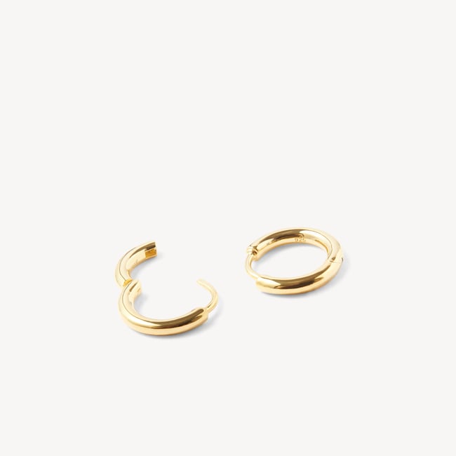 Pearl Huggie Earrings Freshwater Pearls & 18ct Gold Vermeil