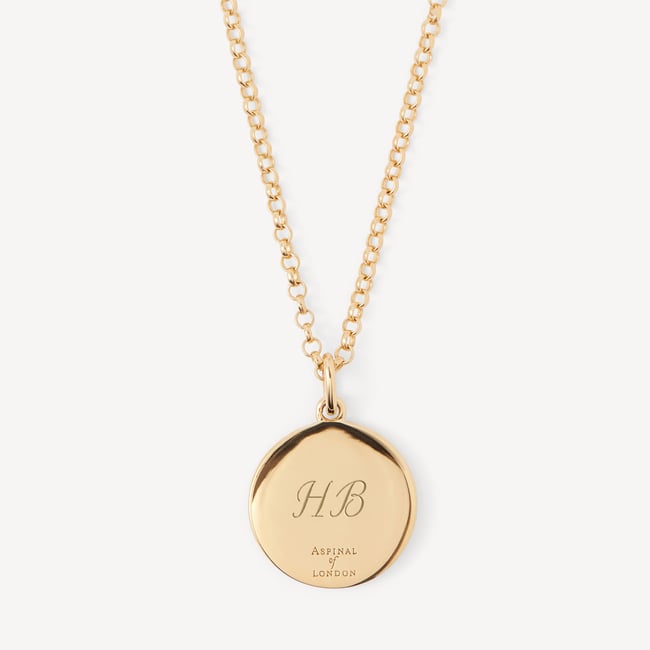 St Christopher Charm Necklace 18ct Gold Vermeil