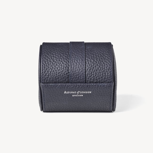Travel Watch Roll Navy Pebble