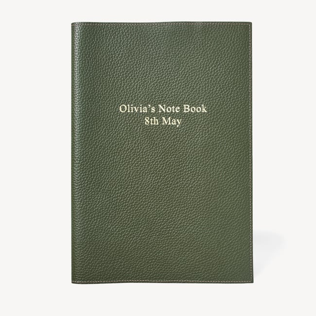 A4 Refillable Journal Racing Green Pebble
