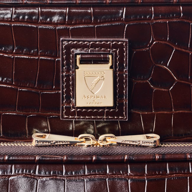 Connaught Cabin Case Deep Shine Amazon Brown Croc