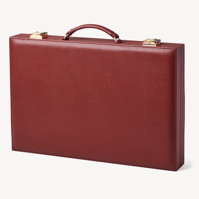 17-inch Backgammon Set Merlot Pebble