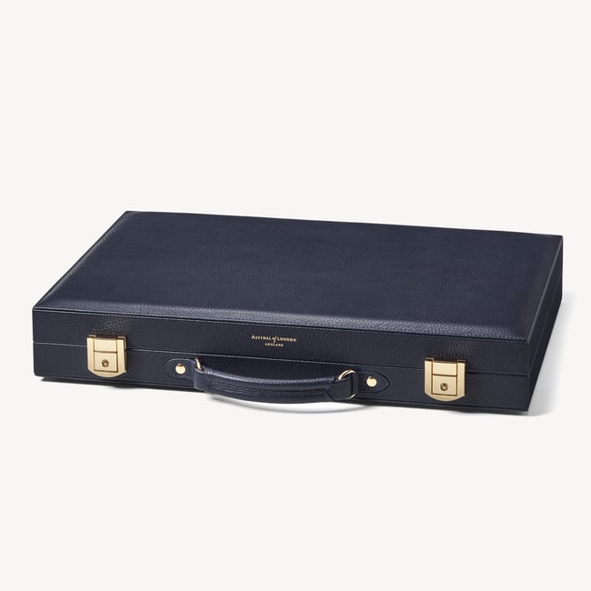 17-inch Backgammon Set Navy Pebble