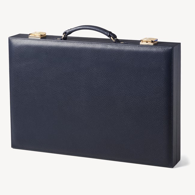 17-inch Backgammon Set Navy Pebble