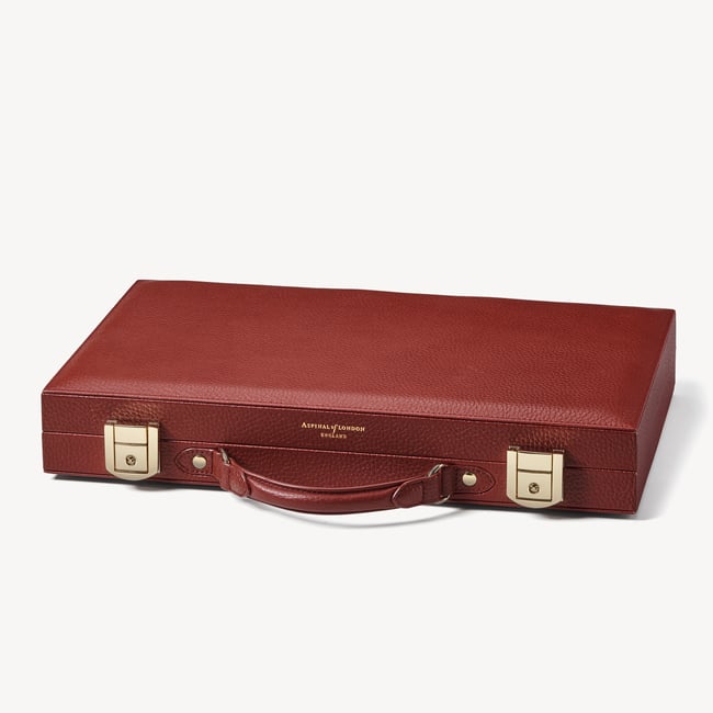 15-inch Backgammon Set Merlot Pebble