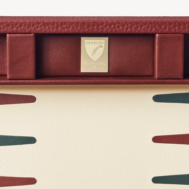 15-inch Backgammon Set Merlot Pebble