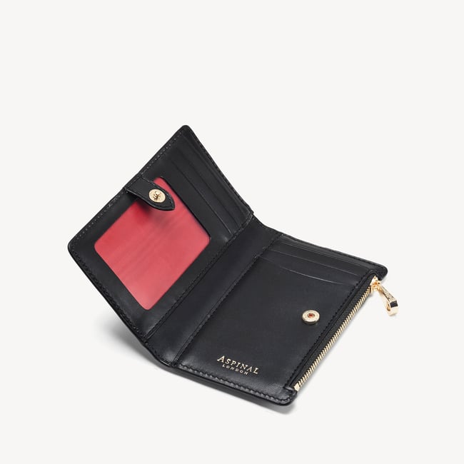 Mayfair® Coin & Card Wallet Black Patent Croc