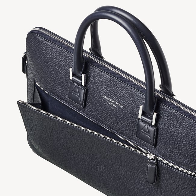 Connaught Folio Navy Pebble