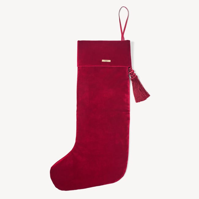 Luxury Personalised Christmas Stocking Nutcracker Soldier Embroidery on Red Velvet