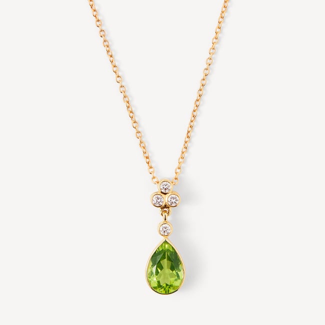 Aphrodite Teardrop Pendant Necklace 0.10ct Diamond