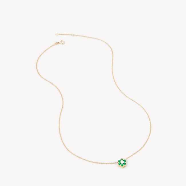 Athena Cluster Pendant Necklace 0.12ct Diamond