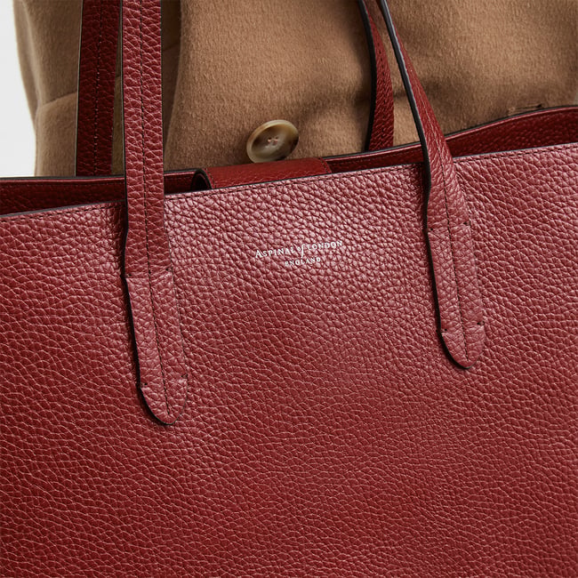 East West Tote Merlot Pebble