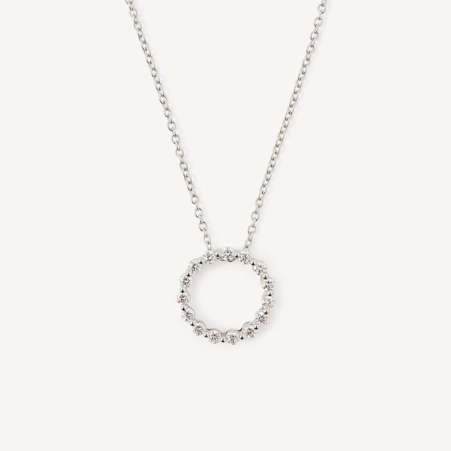 Circle of Life Pendant Necklace 0.38ct Diamond