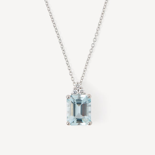Iris Pendant Necklace 0.11ct Diamond