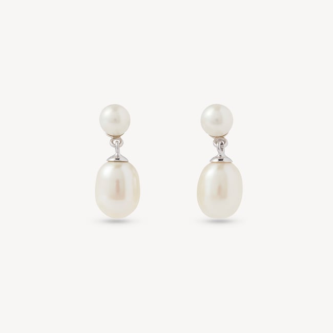 Pearl Dropper Earrings Freshwater Pearl