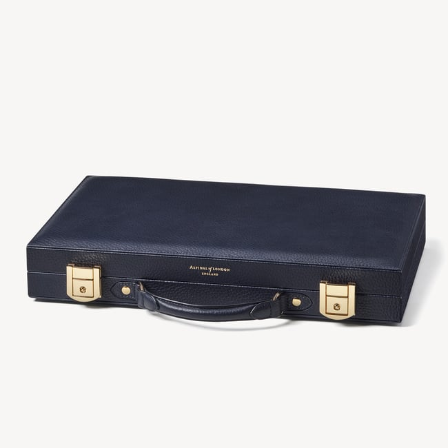 15-inch Backgammon Set Navy Pebble